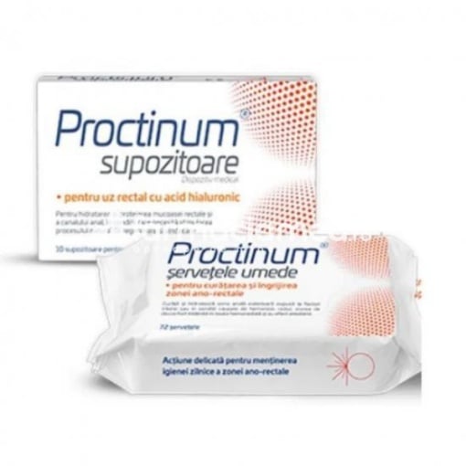 Proctinum x 10sup + Servetele Umede Cadou Zdrovit