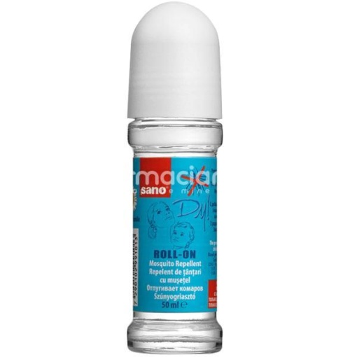 Roll-on Impotriva Tantarilor cu Extract de Musetel, Sano Dy Roll-on Mosquito Repellent Chamomile, 50 ml