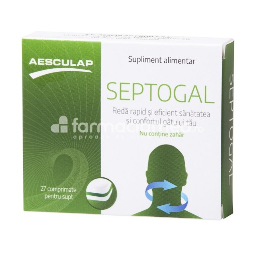 Septogal Fara Zahar x 27cpr Aesculap