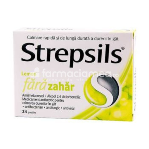 Strepsils Lemon x 24 cp