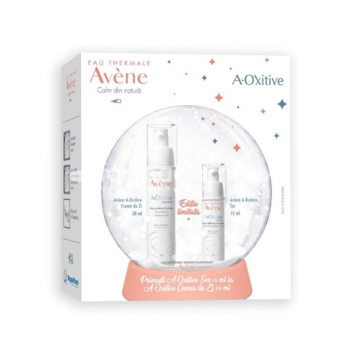Avene A-Oxitive Crema de zi + A-Oxitive Ser antioxidant Cadou, 30 ml + 15 ml
