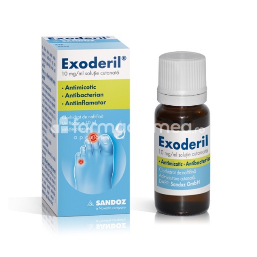 Exoderil 10mg/ml sol cut 10ml Sandoz