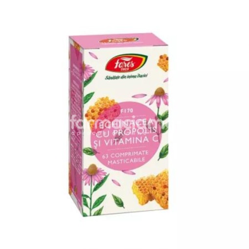 Fares Echinacea cu Propolis si Vit C F170 x 63cpr