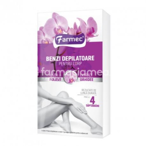 Farmec Benzi Depilatoare Corp Orhidee (7x2)+2serv