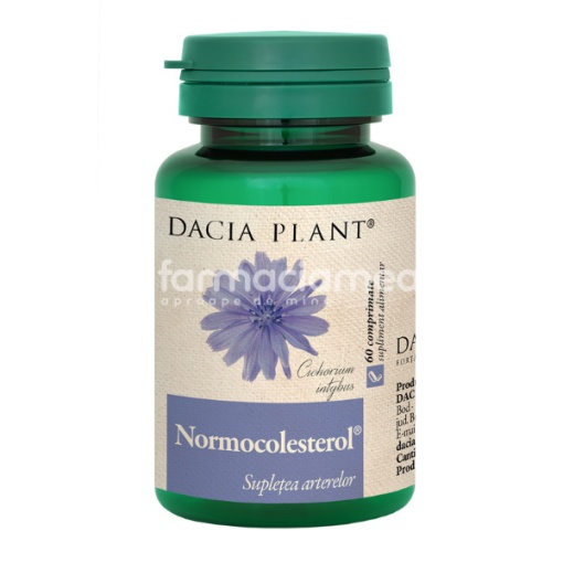 Normocolesterol, scade colesterolul, trigliceridele, 60 comprimate, Dacia Plant
