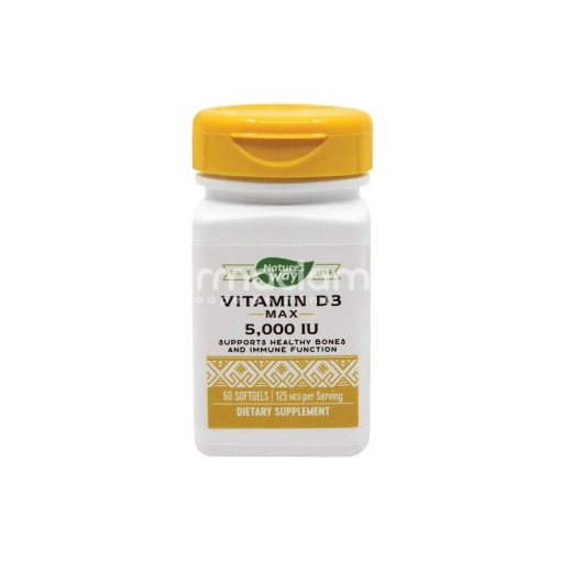 Secom Vitamin D3 5000UI x 60cps Nature s Way