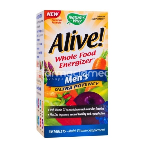 Alive men ultra, 30 comprimate, Secom