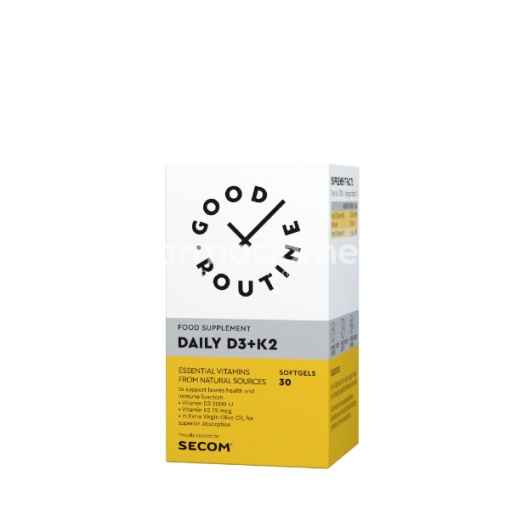 Secom Daily D3 + K2 x 30cps moi Good Routine
