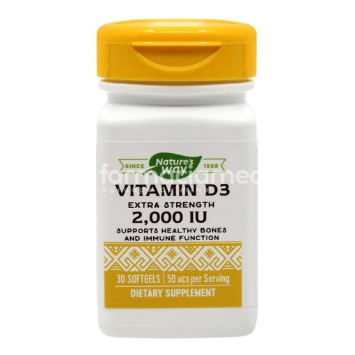 Secom Vitamin D3 2000UI x 30cps moi Nature s Way