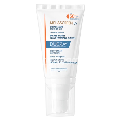 Ducray Melascreen Crema SPF50 UV Legere pentru Ten Normal- Mixt, 40 ml