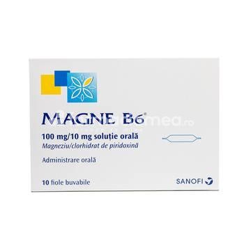 Magne B6 solutie orala 10ml, 10 fiole, Sanofi