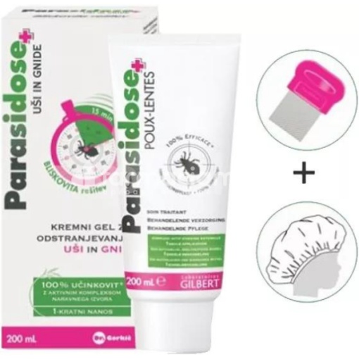 Parasidose express 15 min, 200ml+pieptene, Laboratoires Gilbert
