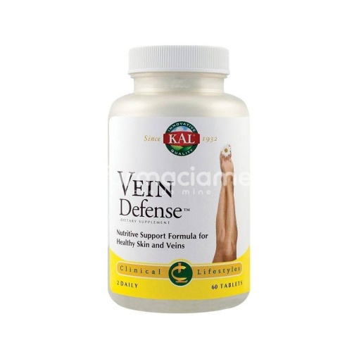 Vein defense - sistem circulator, sustine circulatia venoasa normala, 30 tablete, Secom
