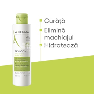 A-Derma Biology Lapte Demachiant Hidratant 200ml