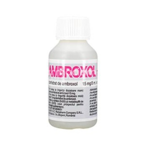 Ambroxol 15mg/ml sirop, 100ml, Rompharm