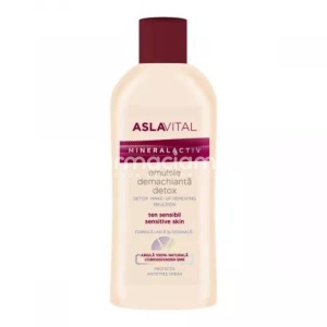Aslavital Mineralactiv Emulsie Demachianta Detox, 150ml