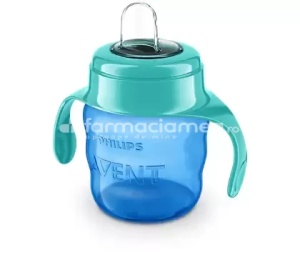 Avent cana cu tetina moale si manere pentru baieti 6+, 200ml - Img 3