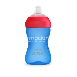 Avent Philips SCF802/01 Cana cu Tetina Moale Rezistenta la Muscaturi +9luni Baiat 300ml