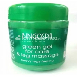 Bingospa Gel de Masaj Verde pt Picioare Grele 500g