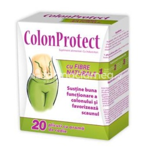 Colonprotect, curata colonul si detoxifica, 20 plicuri, Zdrovit