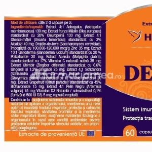Devirox supliment cu efecte antivirale, stimuleaza imunitatea, 60 capsule, Herbagetica - Img 2
