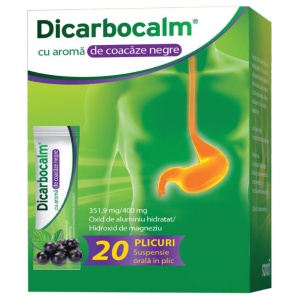 Dicarbocalm cu Aroma de Coacaze Negre susp orala 351,9mg/400mg x 20plic Opella