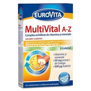 Eurovita MultiVital A-Z, 42 comprimate, Perrigo