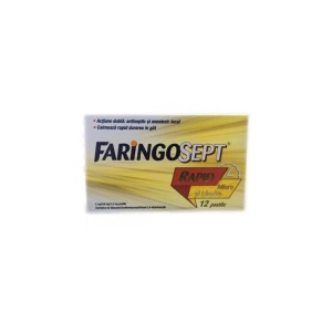 Faringosept Rapid Miere si Lamaie 2mg/0,6mg/1,2mg x 12pastile Terapia