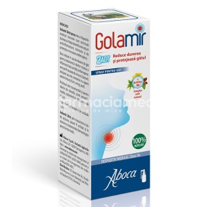 Golamir 2Act Spray Adulti cu Alcool, 30 ml, Aboca