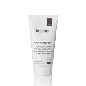 Ivatherm Ivadermaseb Crema Piele Sensibila cu Roseata si Scuame 40ml