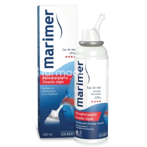 Marimer fluidifiant spray, recomandat in tratamentul sinuzitei si rinofaringitei, fluidifica si ajuta la eliminarea mucusului din nas, efect antiinflamator, antibacterian si purificator, ajuta la desfundarea nasului, de la 6 ani, 100ml, Laboratoires