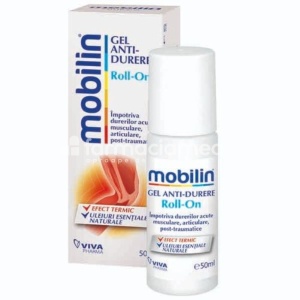 Mobilin Gel Anti-Durere Roll-On 50ml Viva Pharma
