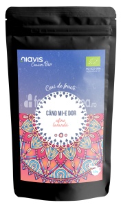 Niavis Ceai ecologic Bio "Cand mi-e dor", aroma de afine si lavanda, 50 g