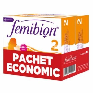 Pachet Femibion 2 Sarcina si Alaptare, 56 comprimate + 56 capsule filmate, Dr. Reddys