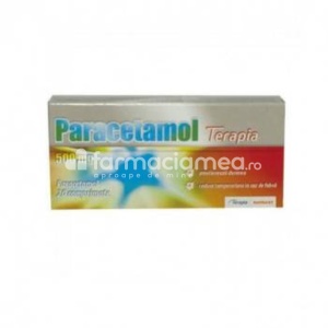 Paracetamol 500mg, indicat in ameliorarea febrei si durerii, 20 comprimate, Terapia