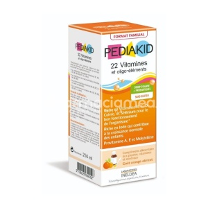 Pediakid Sirop 22 Vit si Oligoelem Portocale si Caise 250ml