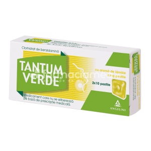 Tantum Verde cu Aroma de Lamaie x 20cpr Angelini