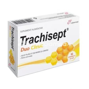 Trachisept Duo Clasic, 16 comprimate, Labormed