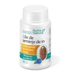 Ulei de seminte de In, 30 capsule, Rotta Natura