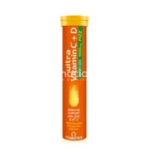 Ultra Vitamina C cu Vitamina D Fizz, 20 tablete efervescente, Vitabiotics