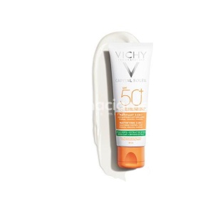 Vichy Capital Soleil Crema matifianta 3 in 1 anti-stralucire SPF50+, 50ml