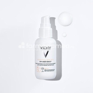 Vichy Capital Soleil UV-Age Daily fluid impotriva foto-imbatranirii SPF 50+, 40ml