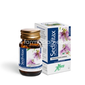 Aboca Sedivitax favorizeaza instalarea somnului, 30 capsule