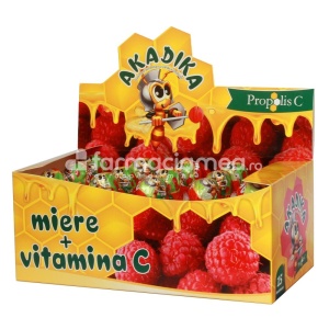 Akadika Acadele cu propolis, miere si vitamina C, 15 bucati, Fiterman Pharma