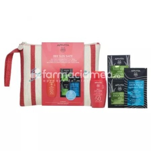 Apivita Sun Pachet Promo Fluid Invizibil SPF50 & Express