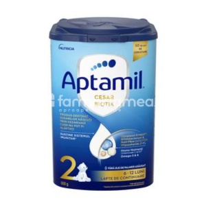 Aptamil CesarBiotik Lapte Praf 2 6-12l 800g