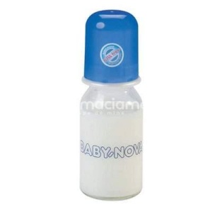 Baby Nova 44606 Biberon Sticla Decor 120ml Verde