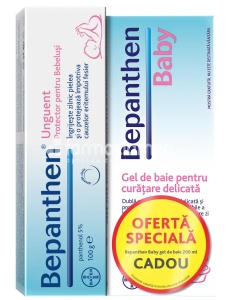 Bepanthen unguent + gel de dus