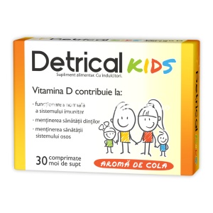 Detrical kids 400UI aroma cola, 30 capsule moi de supt, Zdrovit