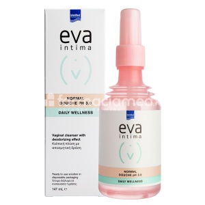 Eva Intima Normal Douche pH 3.0 Solutie de Curatare Vaginala cu Efect Dezodorizant 147ml Intermed